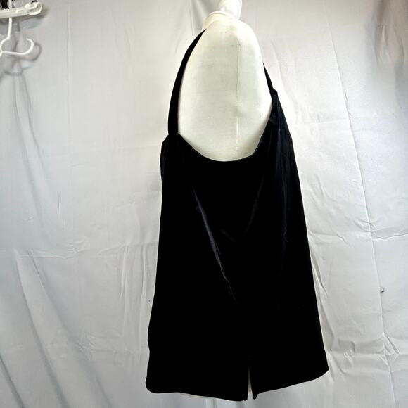 Old Navy Cami top size Large women's sleeveless velvet black shirt blouse - Picture 2 of 9